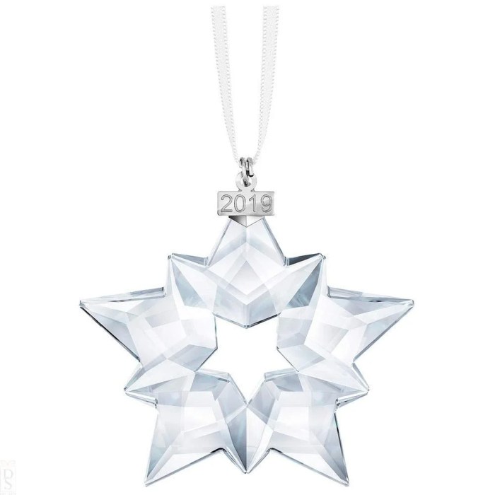 Swarovski crystal annual christmas ornament