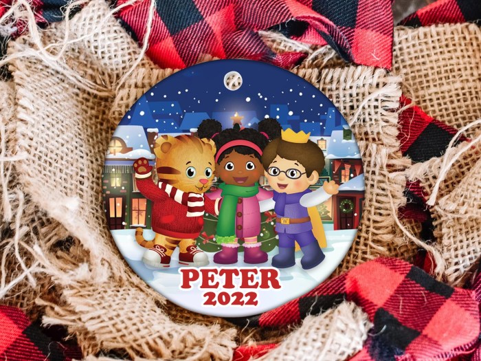 Daniel tiger christmas ornament